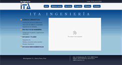 Desktop Screenshot of ita-ingenieria.com