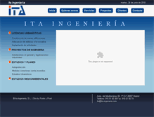 Tablet Screenshot of ita-ingenieria.com